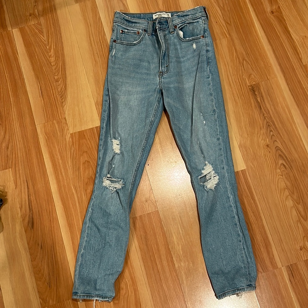 abercrombie size 25 high rise skinny jeans
